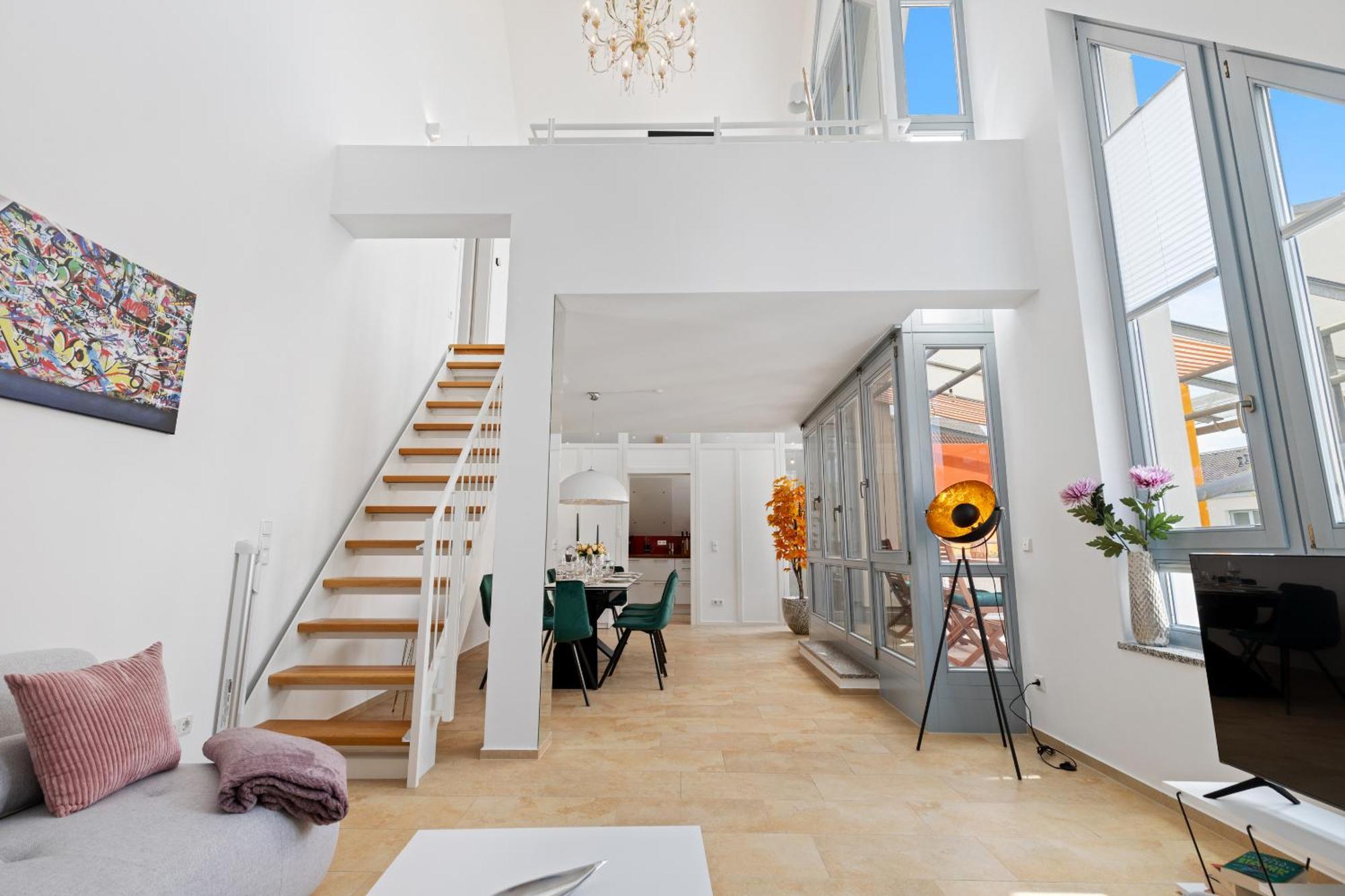 Helloflats - Luxus-Penthouse - Balkon - Parking - Zentrum - Therme - Naehe Flughafen Muc Erding Ngoại thất bức ảnh